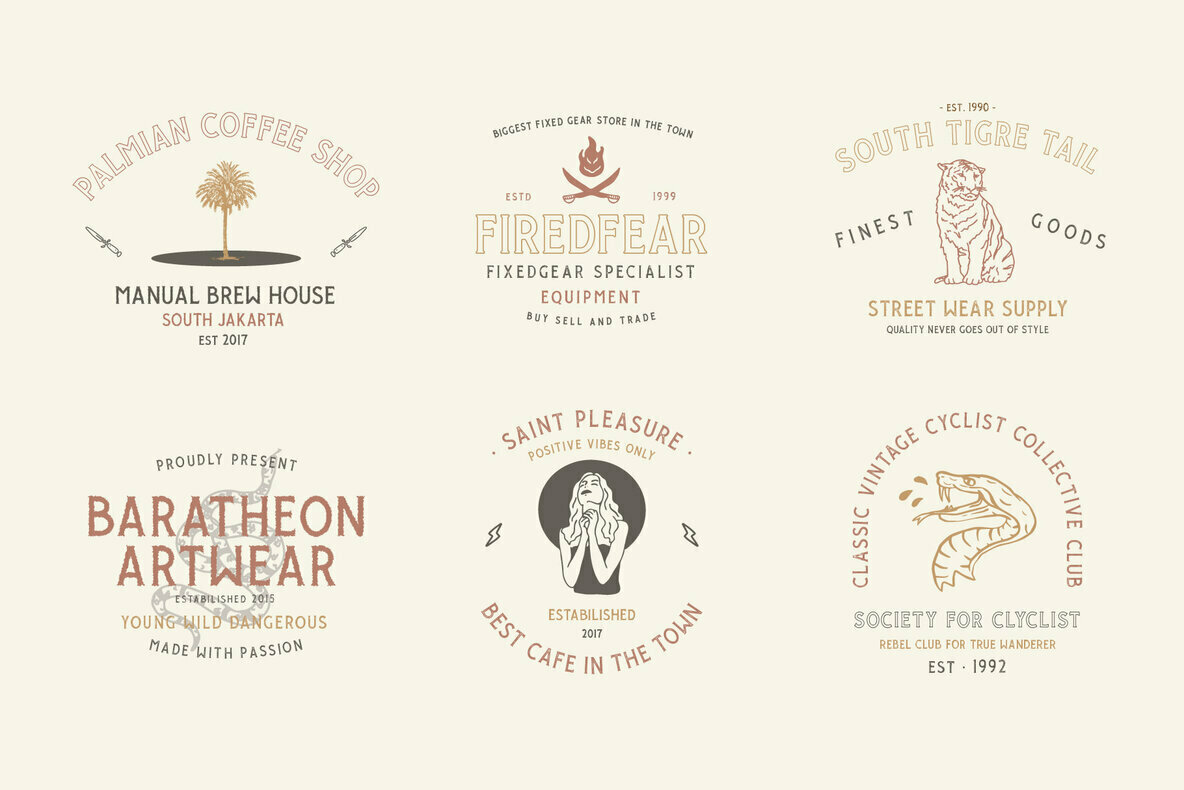 Giroud Vintage Font Family Giroud Vintage Font Family