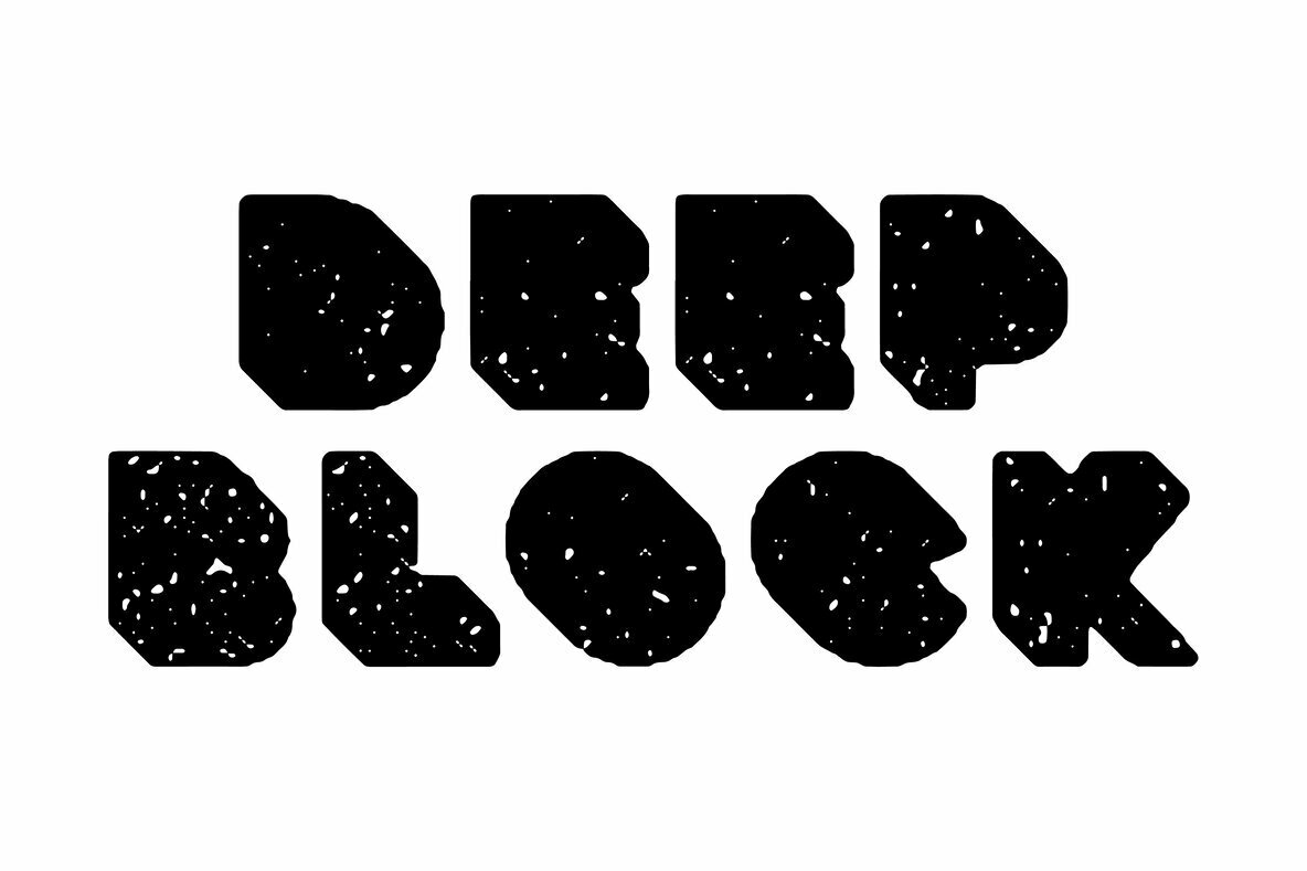 Deep Block Font