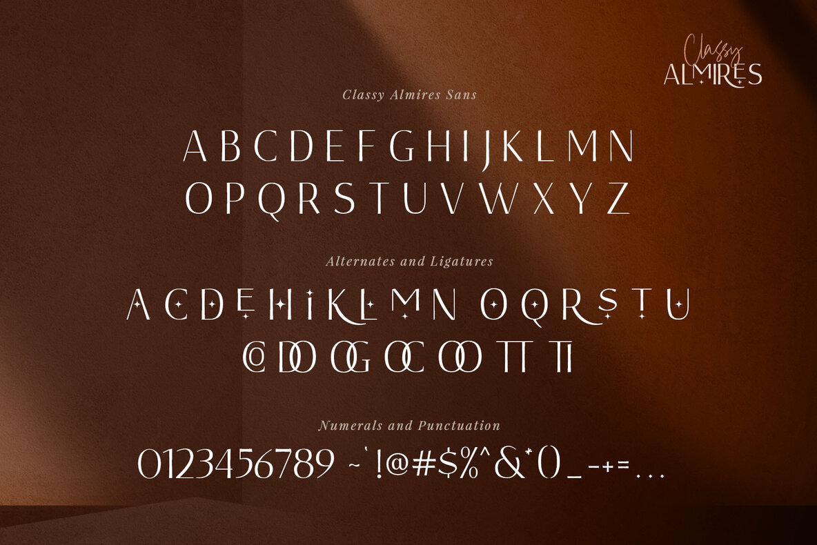 Classy Almires Font Duo 10