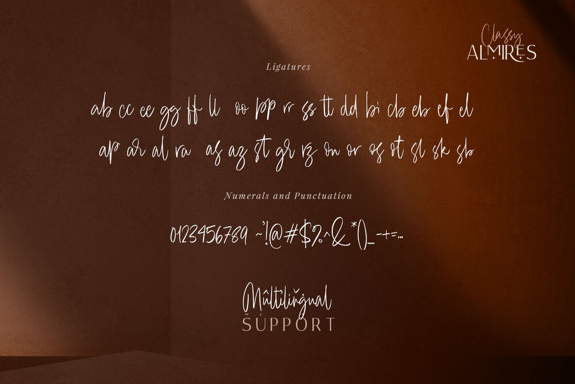 Classy Almires Font Duo 14