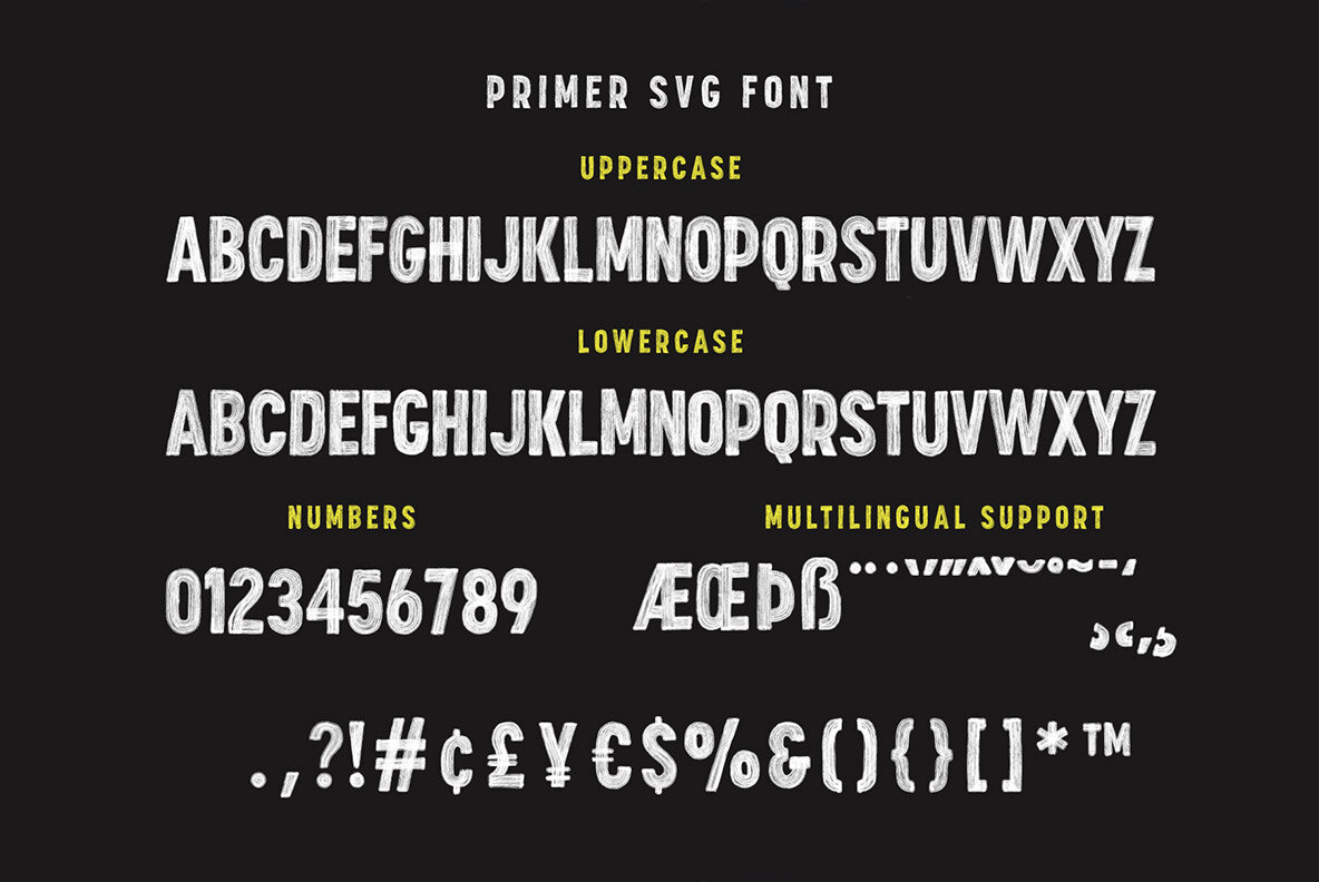 Primer SVG Font Primer SVG Font