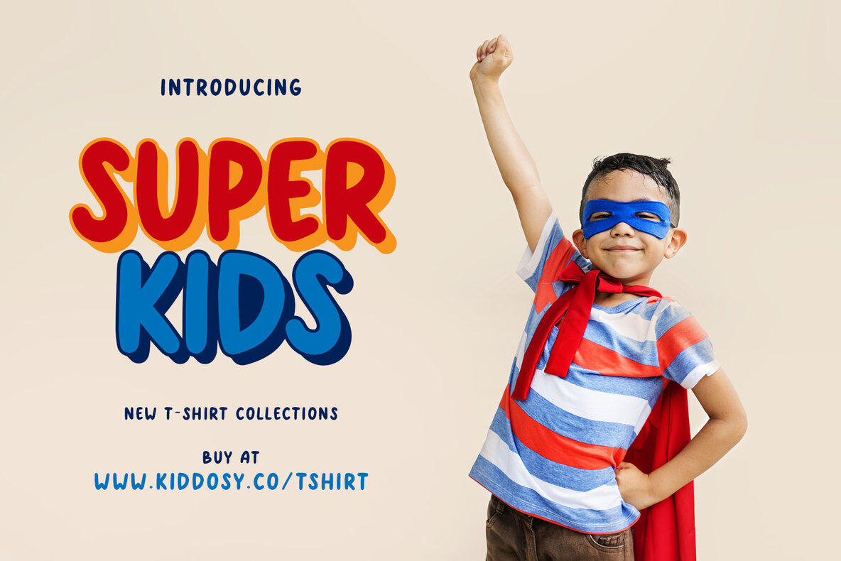 Kiddosy   Layered Display Font 7