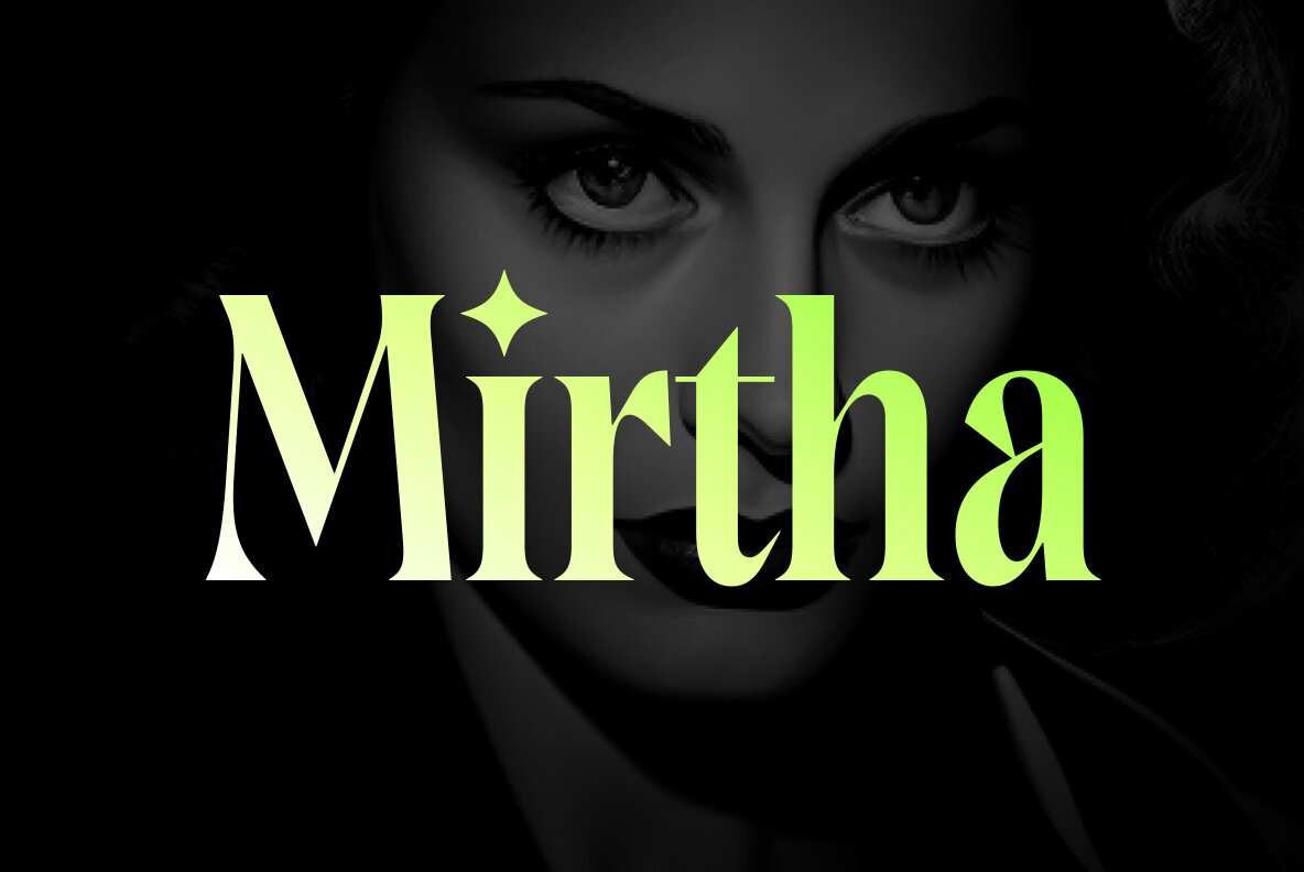 Mirtha Display Font