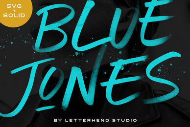 Blue Jones   SVG Font