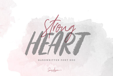 Strong Heart Font Duo