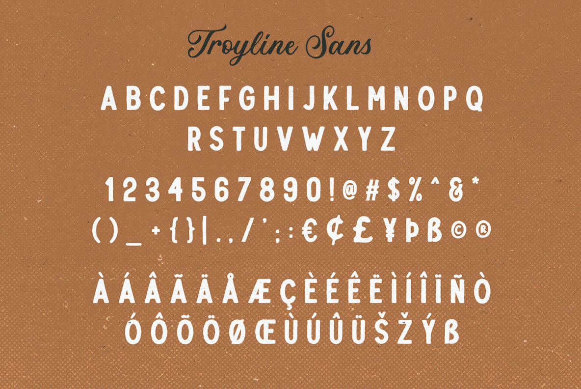 Troyline Font Duo Troyline Font Duo