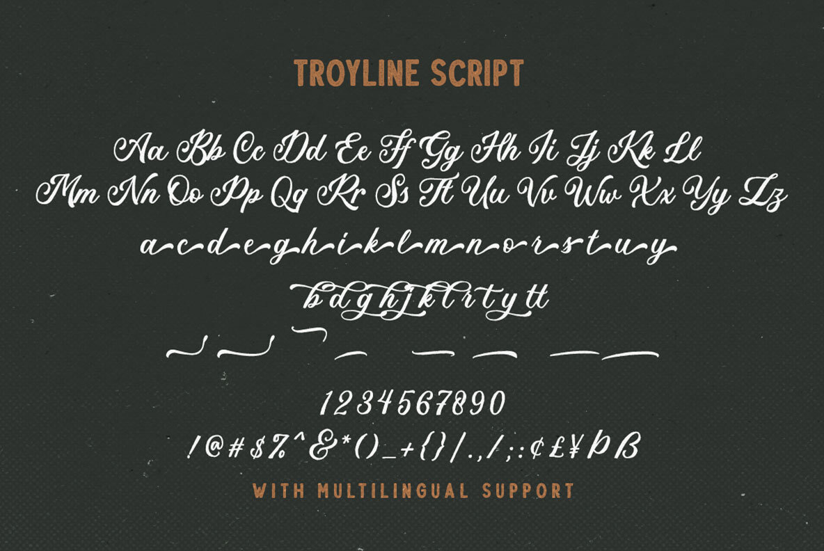 Troyline Font Duo Troyline Font Duo