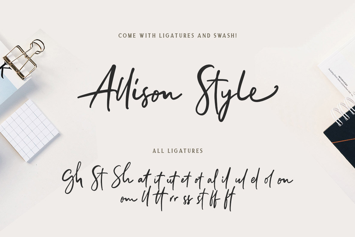 Allison Style Font Duo 9