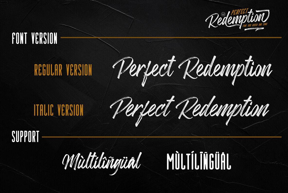 Perfect Redemptation Font Duo 14