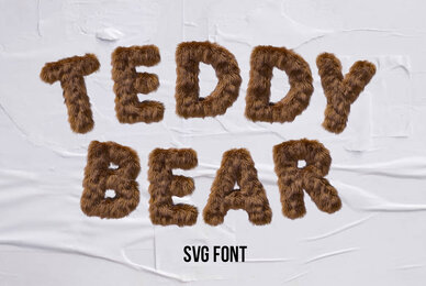 Teddy Bear SVG Font