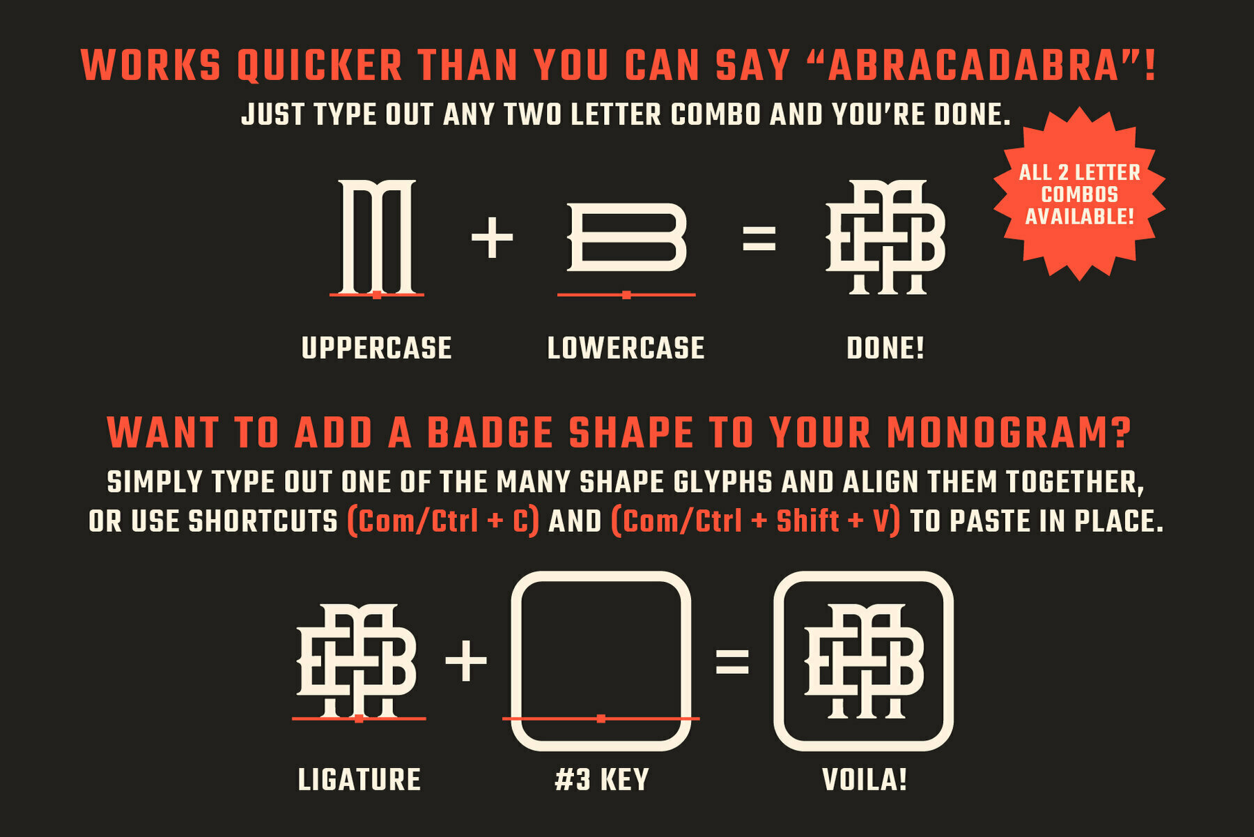 MONOGRAM MAGICIAN   ACT 1 3