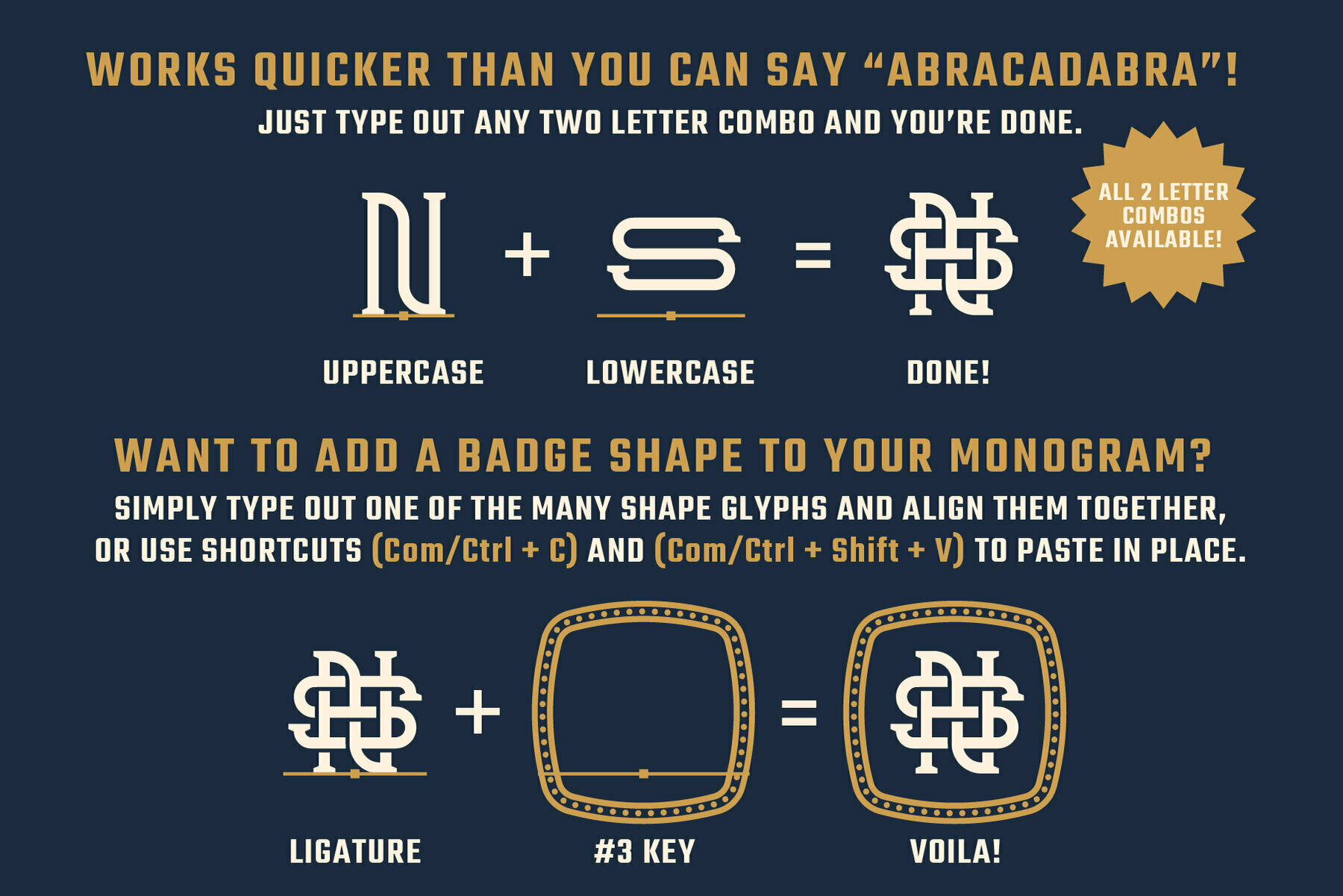 MONOGRAM MAGICIAN   ACT 2 3