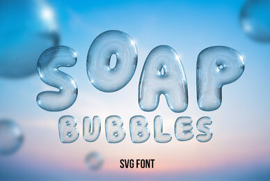 Soap Bubbles SVG Font