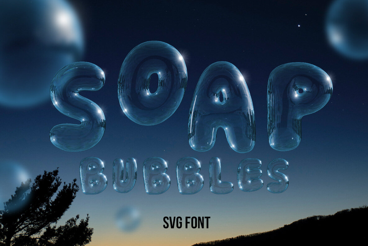 Soap Bubbles SVG Font Soap Bubbles SVG Font