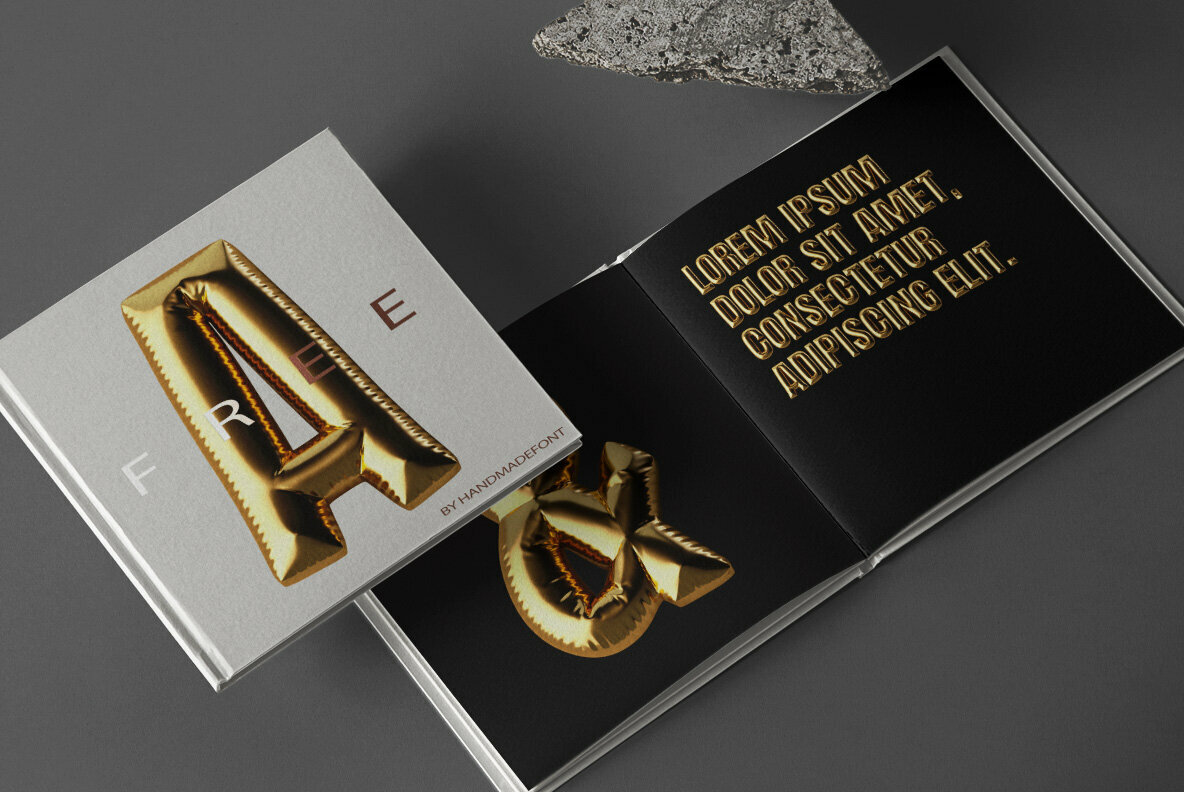 Golden Balloons SVG Font 4