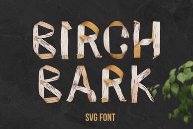 Birch Bark SVG Font