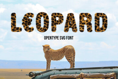 Leopard SVG Font