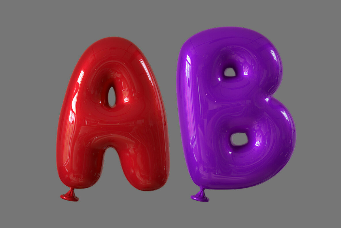 Happy Balloons SVG Font 5