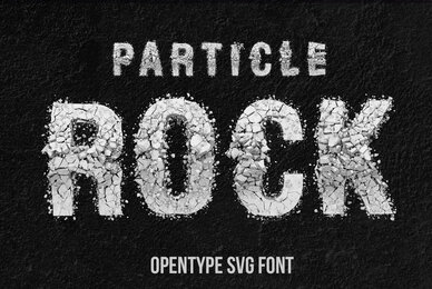Particle Rock SVG Font