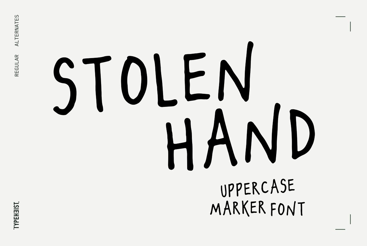 Stolen Hand Font