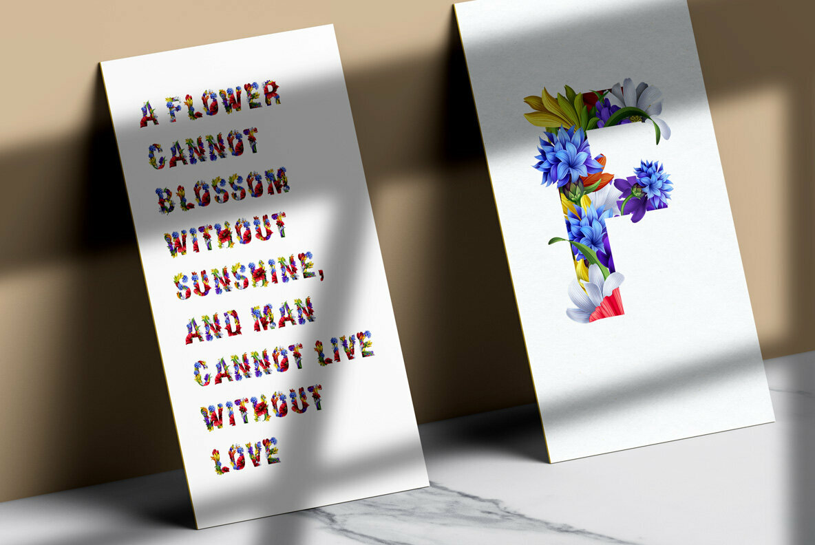 Flowers Wacomka SVG Font 5