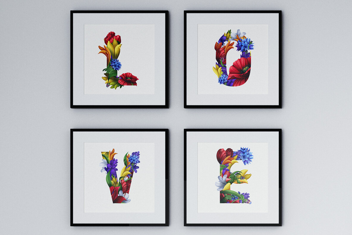 Flowers Wacomka SVG Font 7