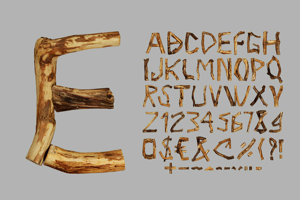 Craft Wood SVG Font Craft Wood SVG Font