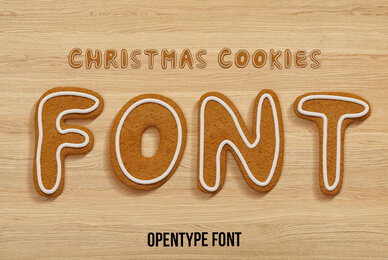 Christmas Cookies SVG Font