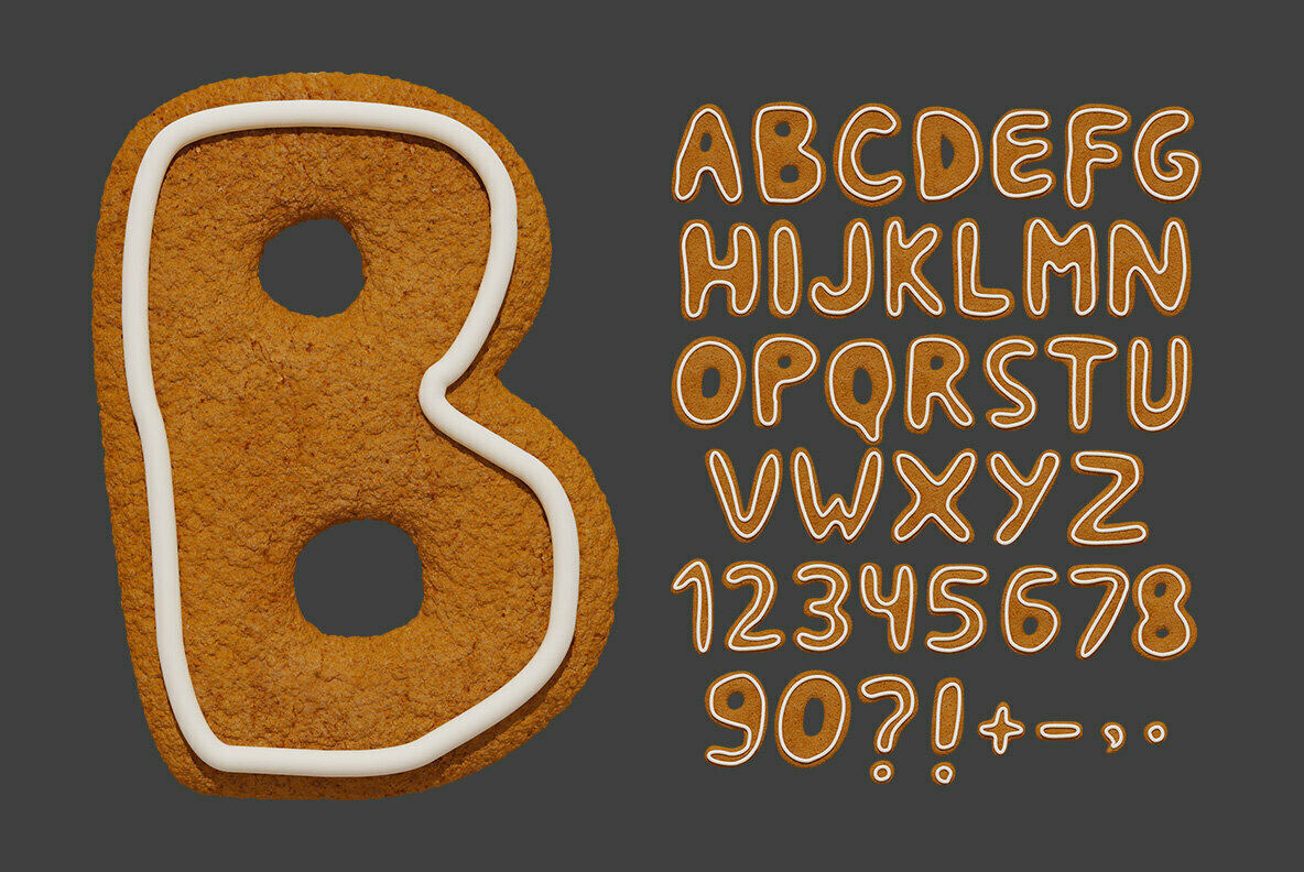 Christmas Cookies SVG Font Christmas Cookies SVG Font