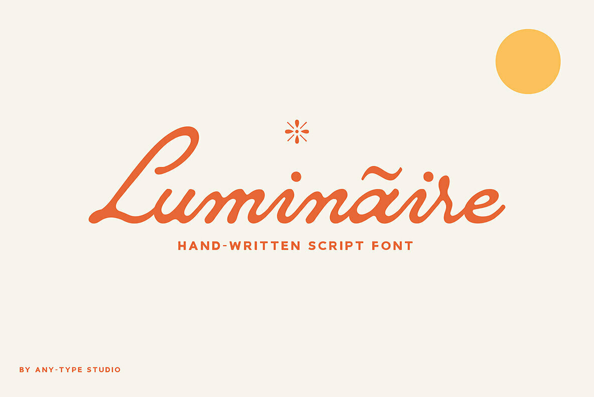 Luminaire Script Font