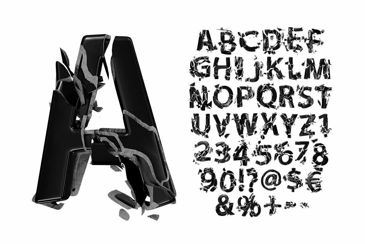 Broken Life SVG Font Broken Life SVG Font