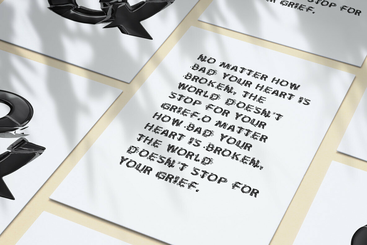 Broken Life SVG Font Broken Life SVG Font