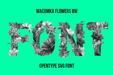 Flowers Wacomka SVG Font