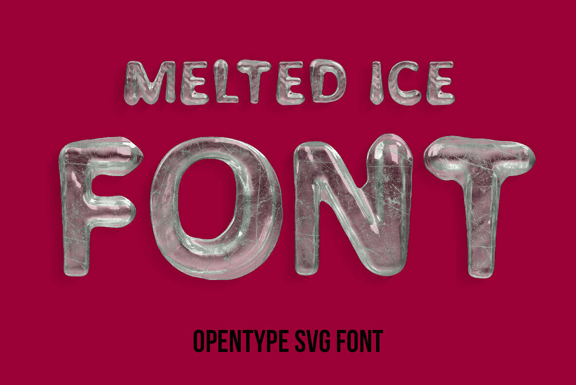 Melted Ice SVG Font