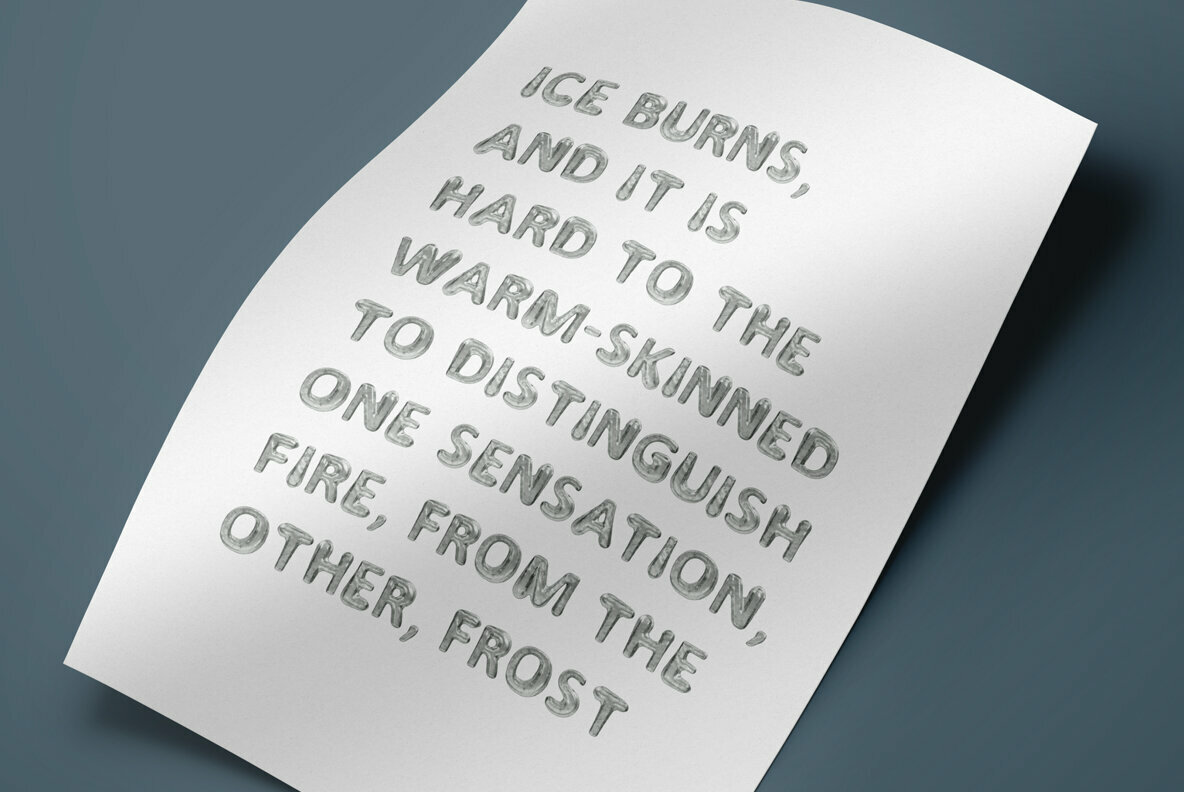 Melted Ice SVG Font Melted Ice SVG Font