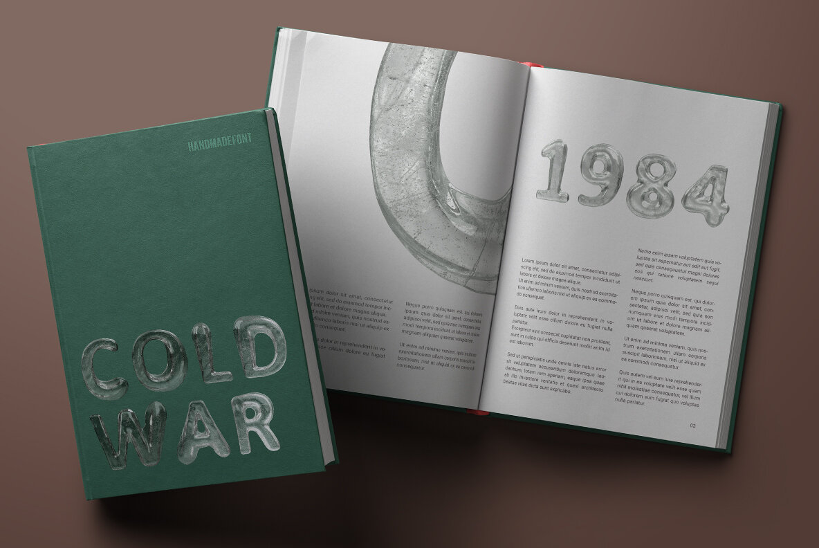 Melted Ice SVG Font Melted Ice SVG Font