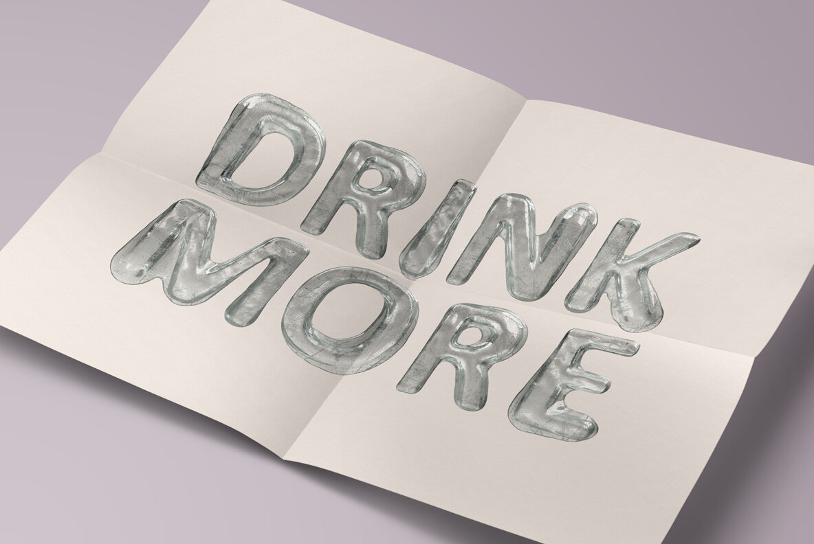 Melted Ice SVG Font Melted Ice SVG Font