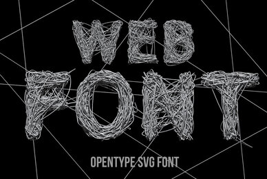 Metallic Web SVG Font