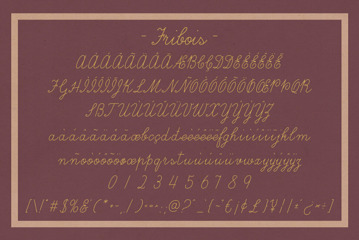 Fribois Script Fribois Script