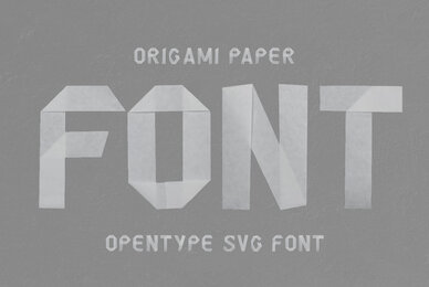 Origami Paper SVG Font