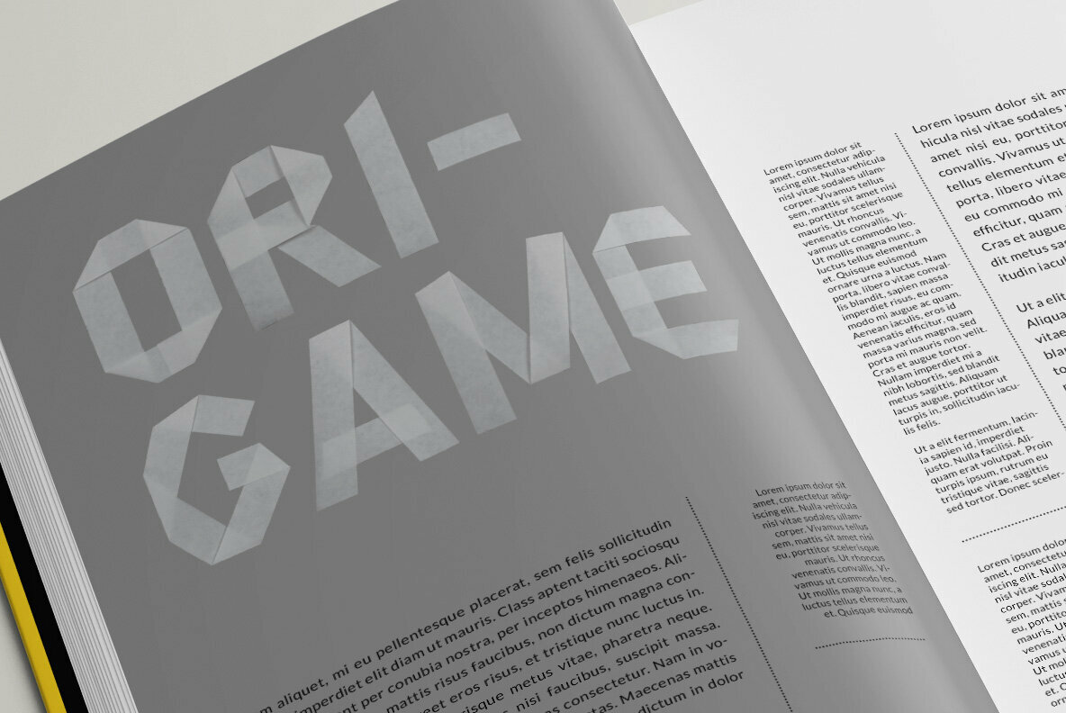 Origami Paper SVG Font 5