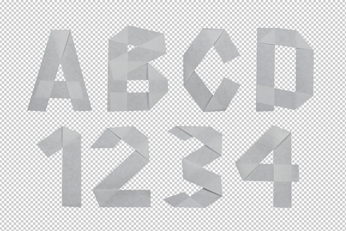 Origami Paper SVG Font 10
