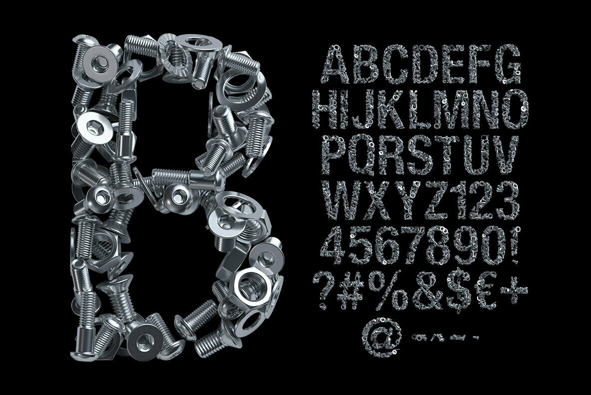 Nuts and Bolts SVG Font Nuts and Bolts SVG Font