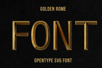 Golden Rome SVG Font