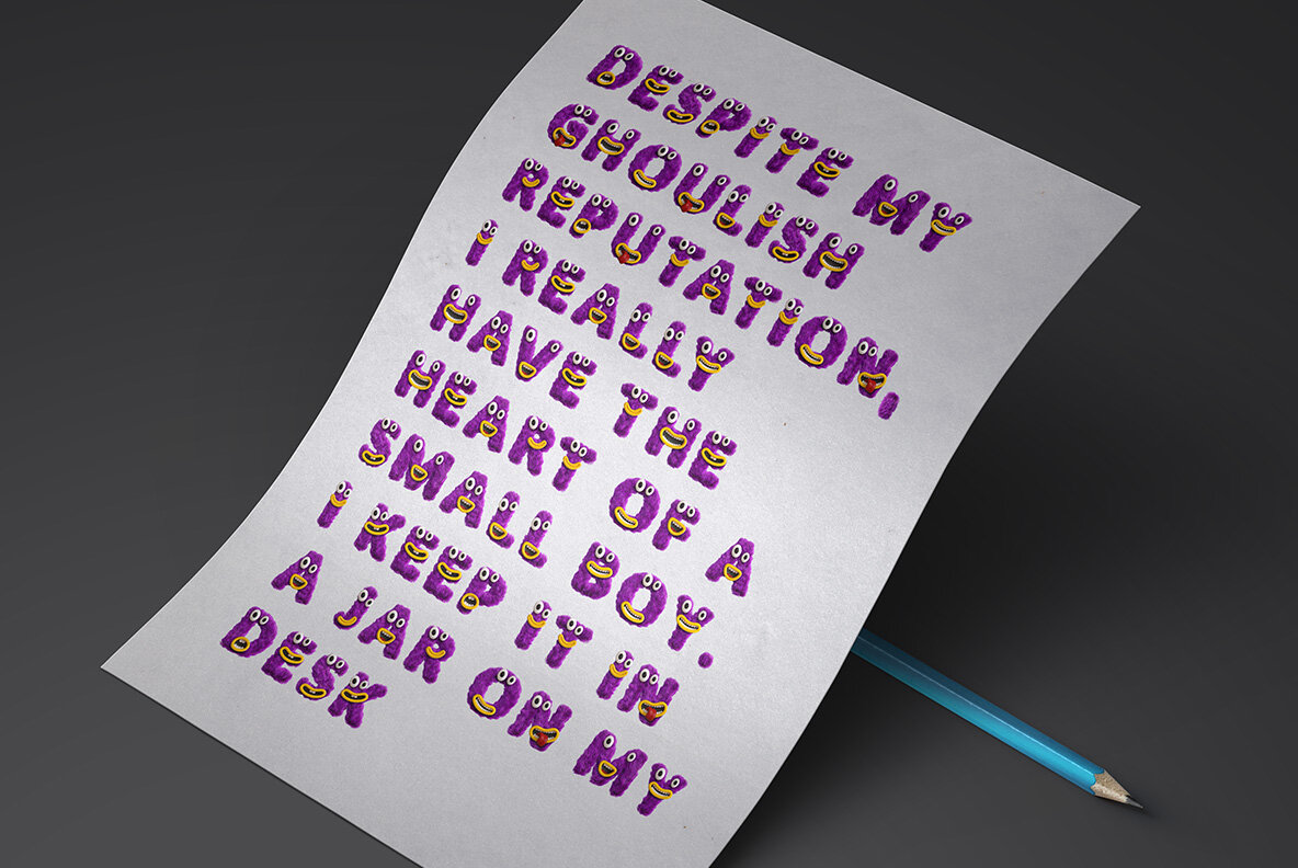 Happy Monster SVG Font 8