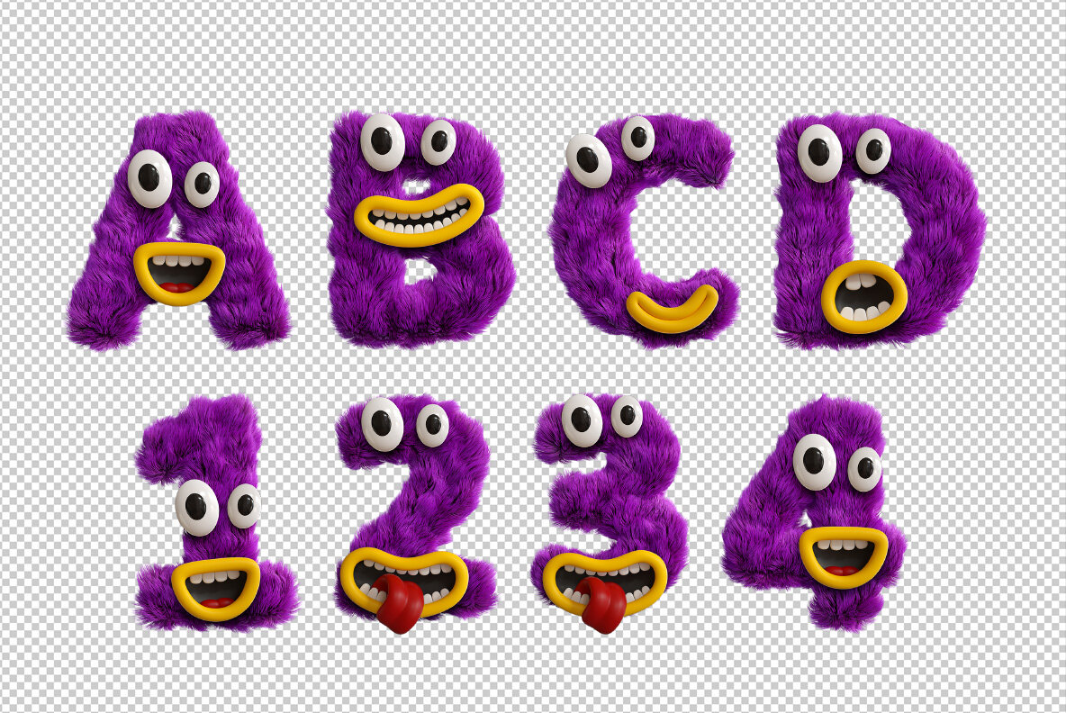 Happy Monster SVG Font 10