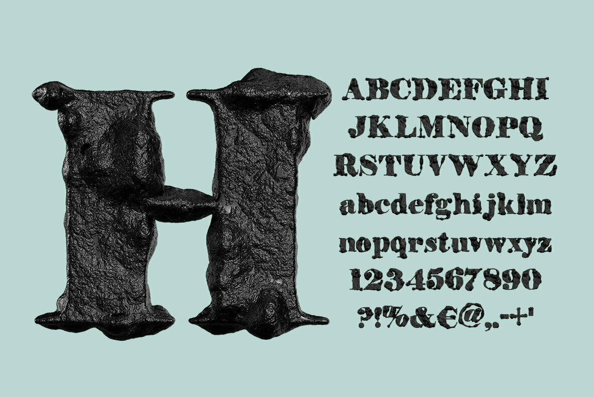 Black Stone SVG Font 2