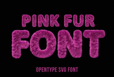 Pink Fur SVG Font