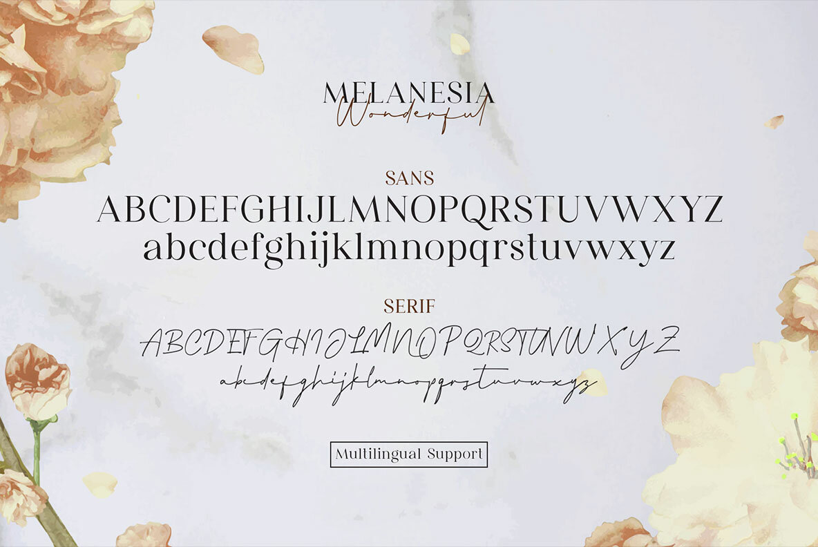 Wonderful Melanesia Font Duo Wonderful Melanesia Font Duo