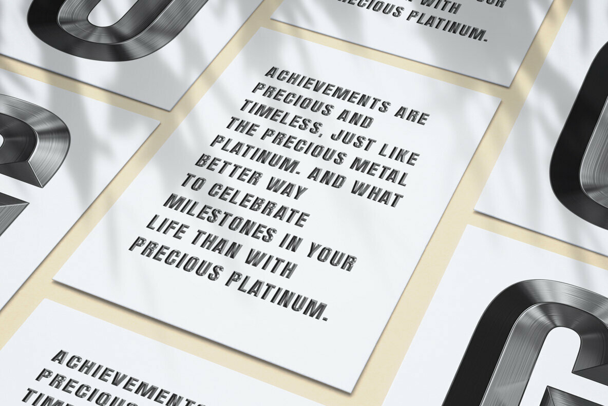 Metal Shine SVG Font 4